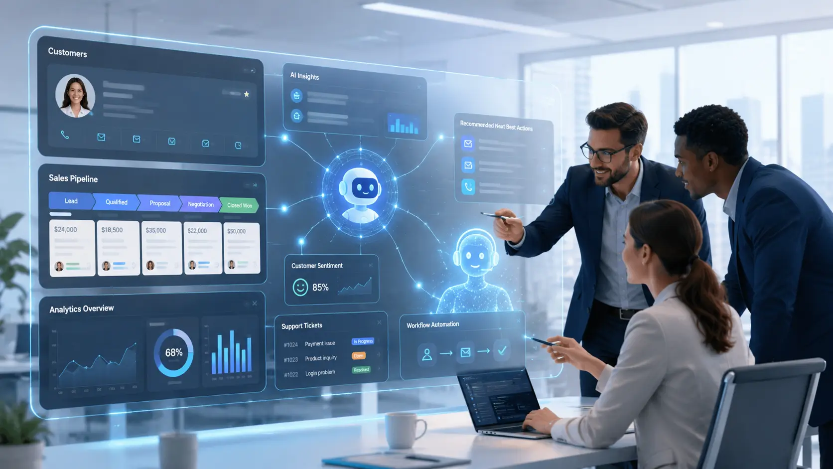 Role of Agentic AI in modern day CRM Apps
